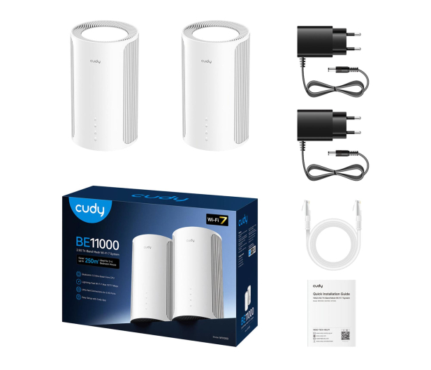 CUDY M11000 (11000Mb/s a/b/g/n/ac/ax/be) 2-Pack M11000(2-PACK) - 1475583 - zdjęcie 3